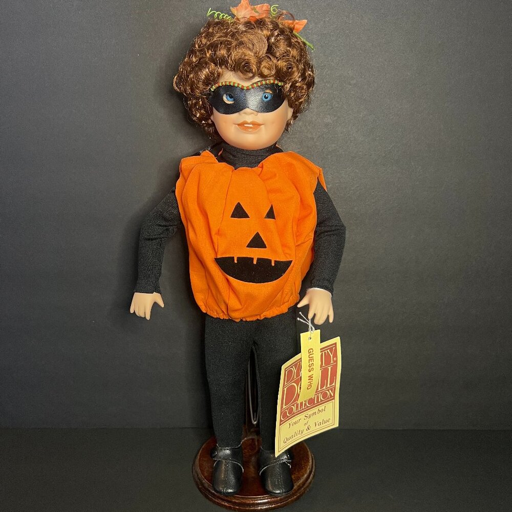 RARE Dynasty Doll Guess Who Collection Halloween Masked Porcelain Figure 15"
